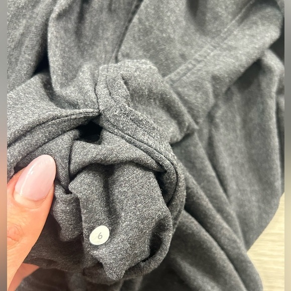 Lululemon To & Flow Wrap Cardigan Heathered Mod Black - Picture 9 of 11